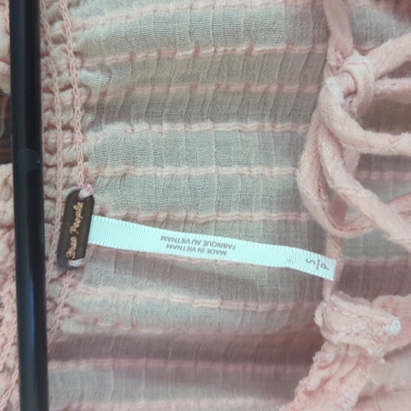 Free people blouse Out of town Peach Oversized Blouse Size Small - Picture 3 of 8